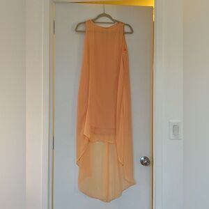 BCBGeneration Soft Peach Flowy Sleeveless Dress